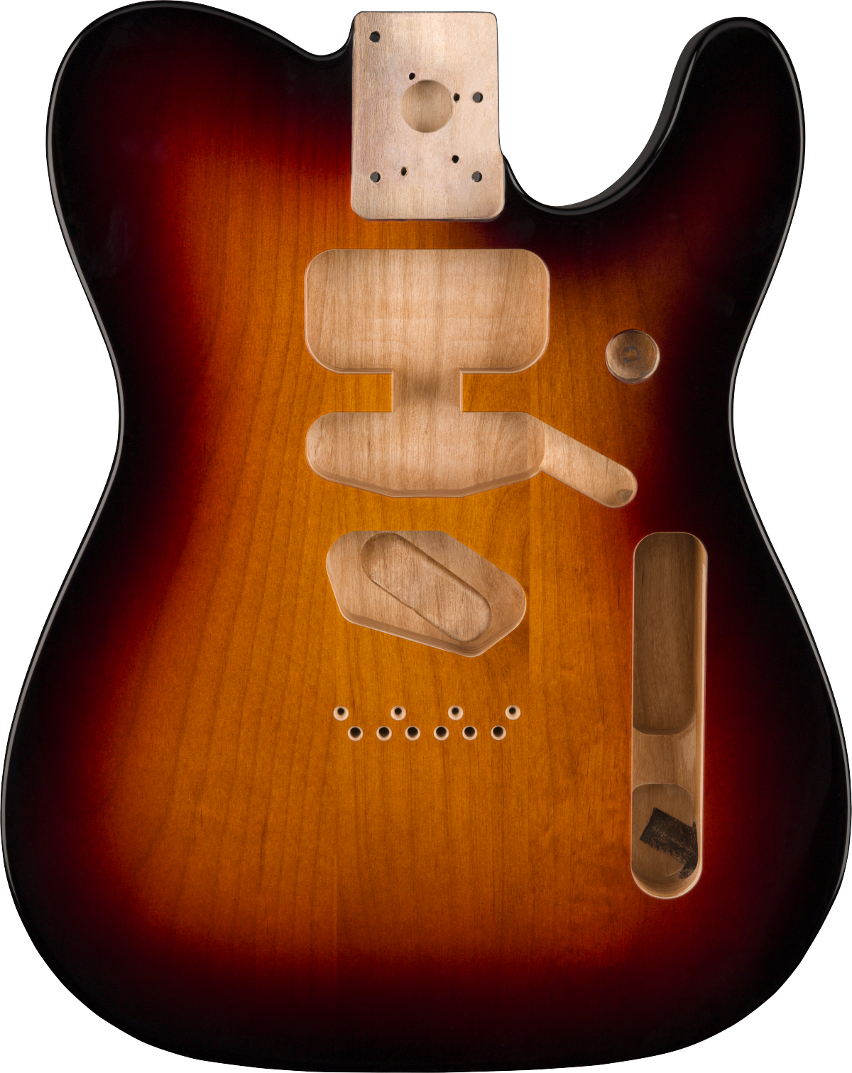 Fender Deluxe Series Telecaster SSH Alder Body Modern Bridge Mount, 3-Color Sunburst