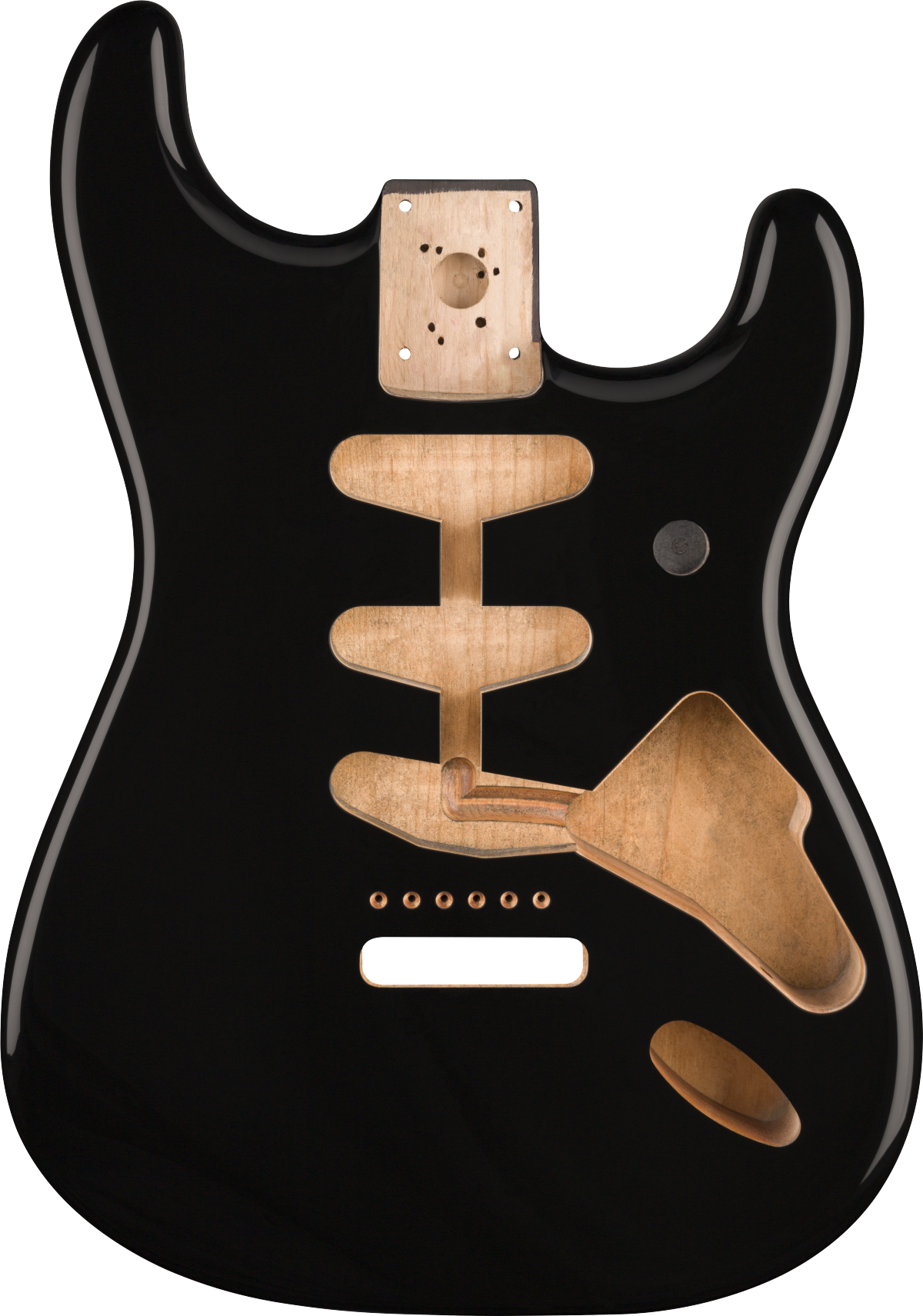 Fender Classic Series 60's Stratocaster SSS Alder Body Vintage Bridge Mount, Black