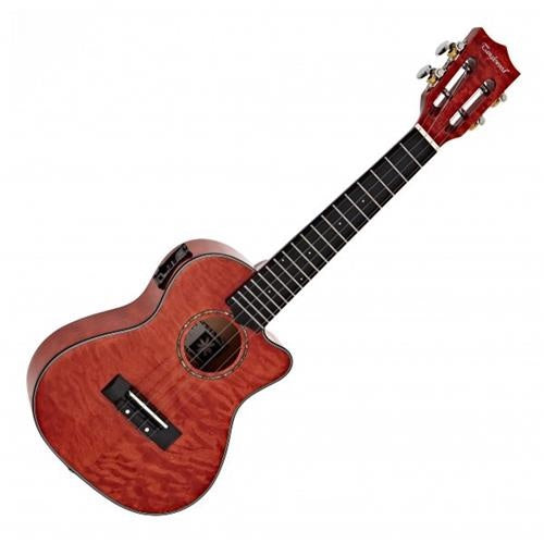 Tanglewood TWT 23 E Tiare Concert Electro Cutaway Ukulele - Tuscan Sunset Red