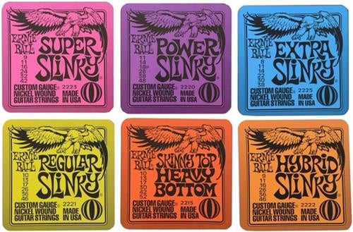 Ernie Ball Guitar Strings Slinky Drink, Soda, Coffee, Tea Mats Coasters - Super, Regular, Power, Hybrid