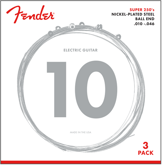 Fender Super 250R NPS Ball End Strings 10-46 (3-Pack)