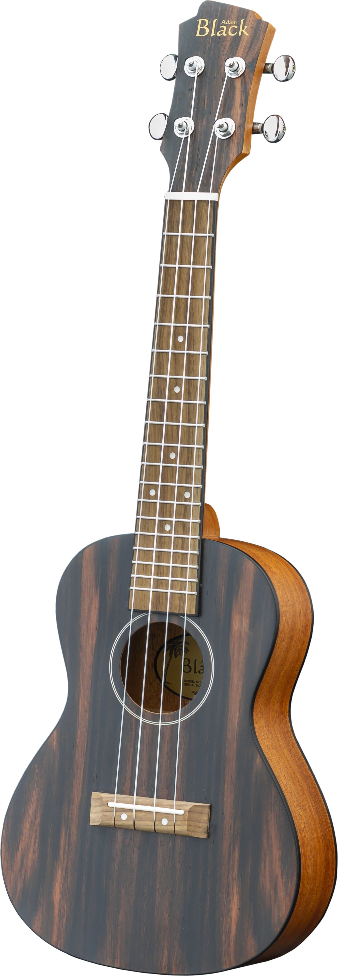 Adam Black Exotic Wood Series Concert Ukulele - Striped Ebony