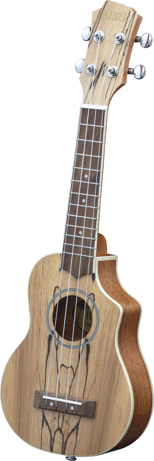 Adam Black Exotic Wood Series Soprano CE Ukulele - Spalted Maple