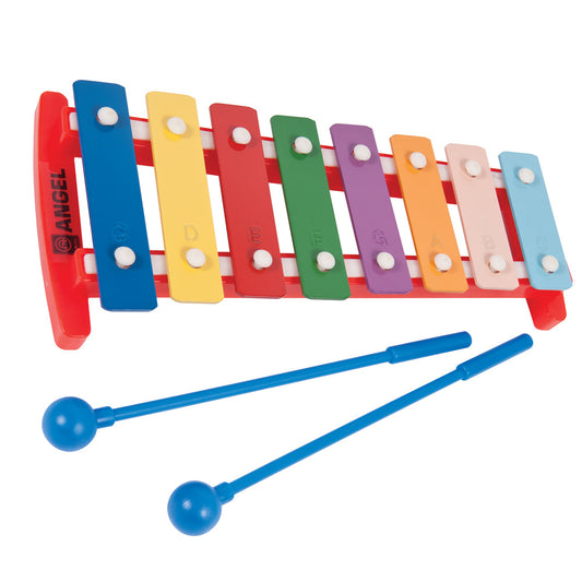 Angel 8 Note Glockenspiel ~Â  Coloured Keys