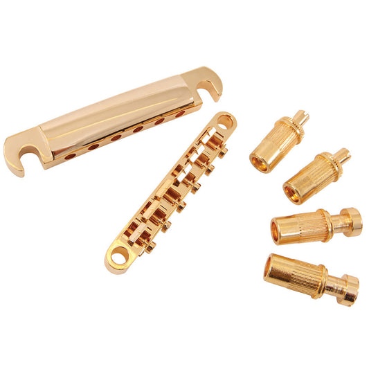 Guitar Tech LP-type Bridge & Saddles Set ~ Gold