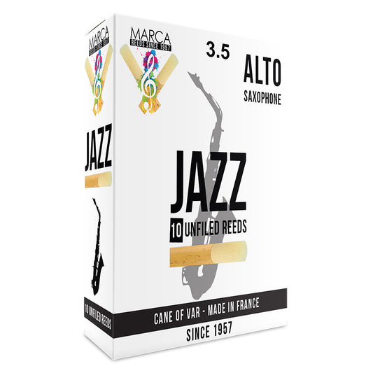 Marca Jazz UnfiledÂ  Reeds - 10 Pack - Alto Sax - 3.5