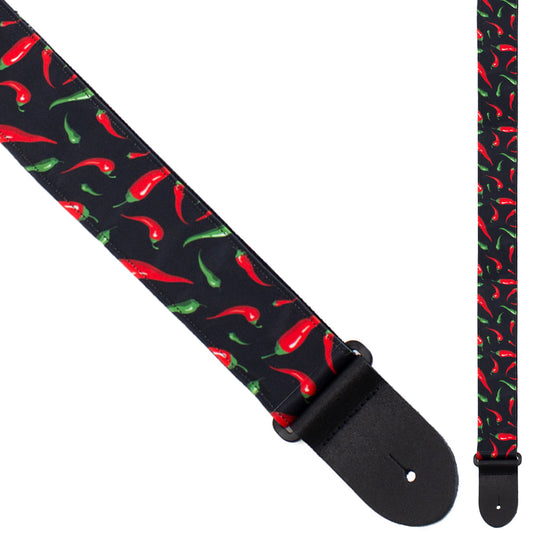 Perri's 2" Fabric Guitar Strap ~ Red Peppers