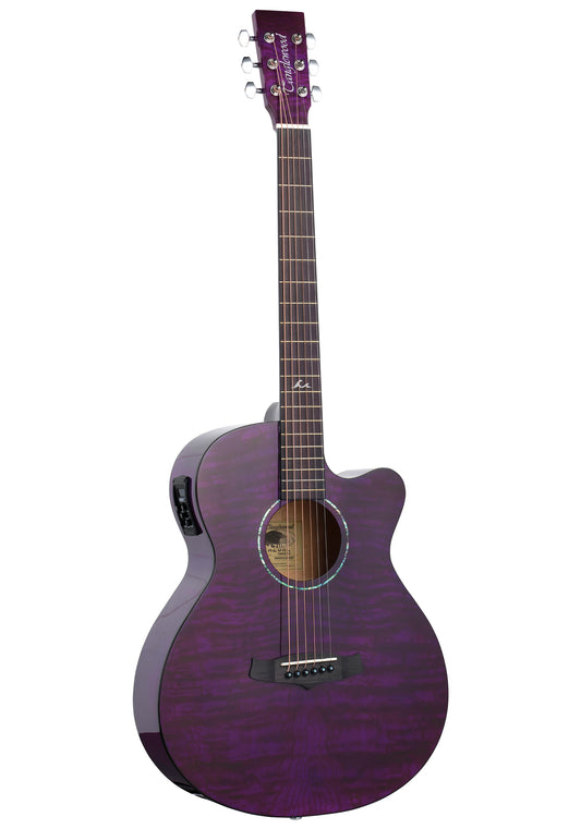 Tanglewood Azure TA4CEPU Electro-Acoustic Guitar - Foxglove Purple