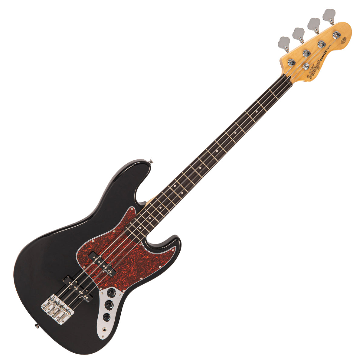 Vintage V49 Coaster Series Bass Guitar ~ Boulevard Black