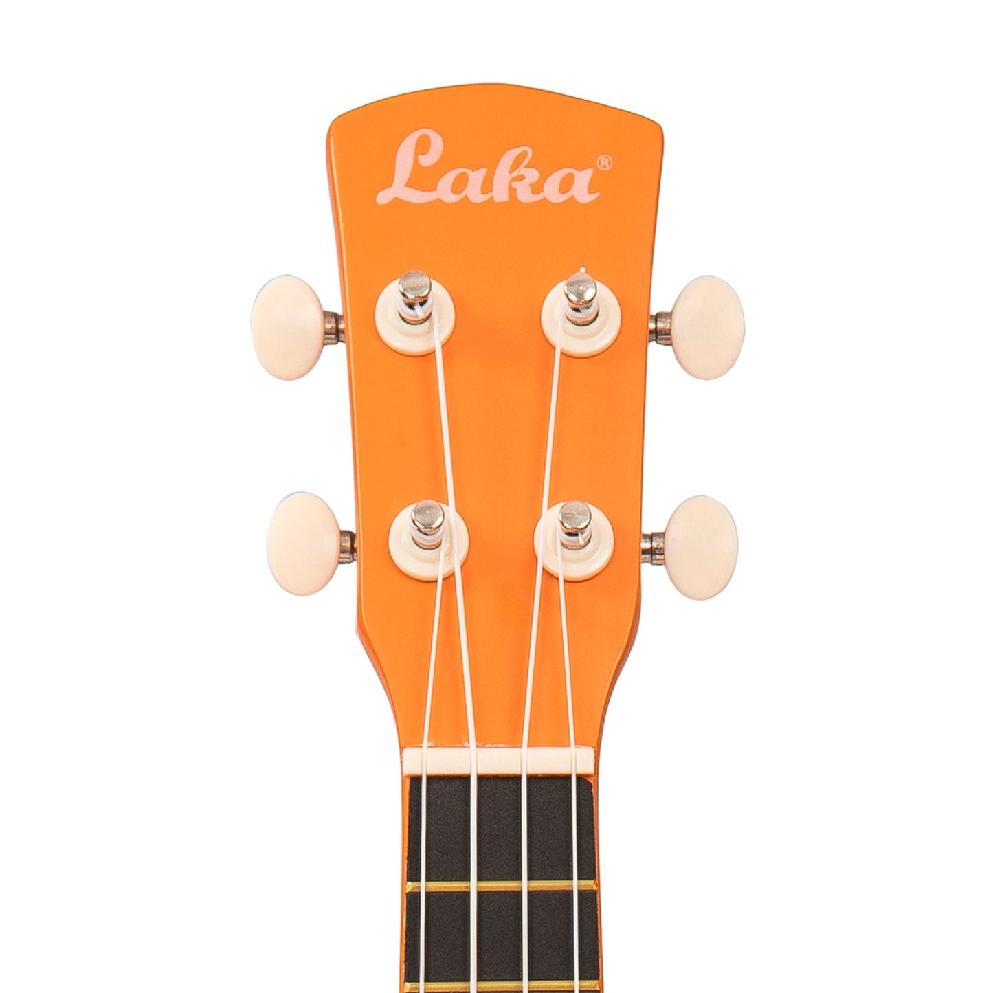 Laka Rainbow Series Soprano Ukulele & Carry Bag ~ Orange